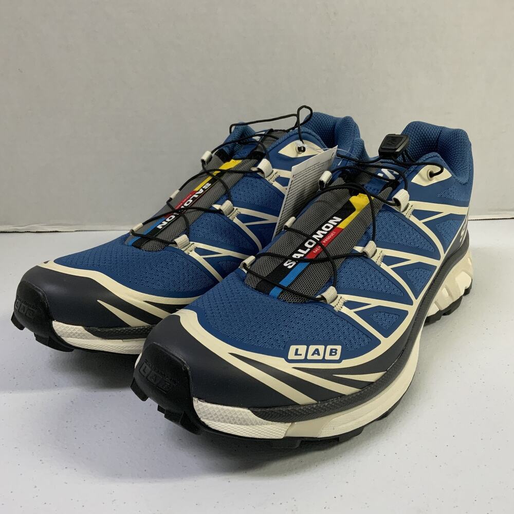 Salomon XT-6 Dark Blue Asphalt L47739300 Size 11.5 Blue Trail Running Hiking